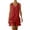 Red, variant on Dresses for Women Sleeveless V Neck Summer Dress Red S