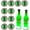 Green, variant on LED Coaster, Light Up Coasters, LED Coaster Round Flash Cup Mat Sticker Lights LED Bottle Lights Cup Holder Lights for Wine Liquor Bottle, Drinks Party, Bar Party