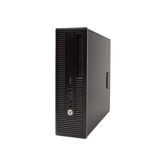 Restored HP ProDesk 600 G1 - SFF - Core i5 4570 / up to 3.6 GHz - RAM 8 GB - HDD 250 GB - DVD - HD Graphics 4600 - Gigabit Ethernet - Wi-Fi - Win 10 Home 64-bit - monitor: LCD 22" - black - refurbished - (Refurbished)