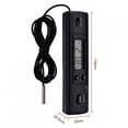 thumbnail image 3 of CHICIRIS Temperature Meter,Electronic LCD Digital Temperature Meter Thermometer Probe Sensor Wired for Refrigerator, 3 of 8