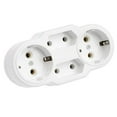 thumbnail image 4 of Hot Sale! Adaptateur de Distribution d'Énergie à Prises de Conversion Russe Blanc, 4 of 8