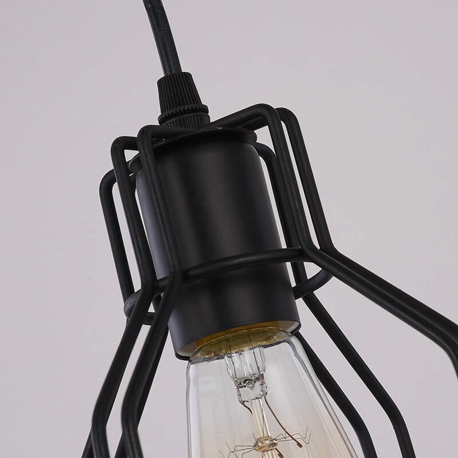 Farmhouse Ceiling Light Fixture Rustic Industrial Iron Cage Hanging Pendant Lamp