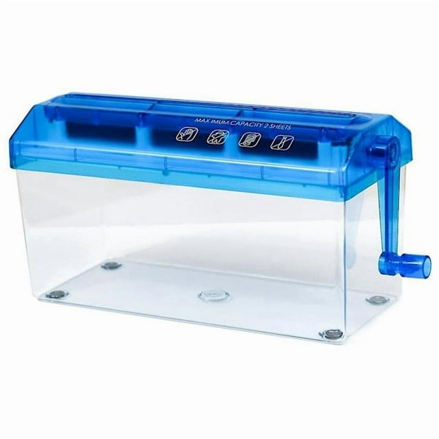 Déchiqueteuse de Papier Standard A4 Portable Déchiqueteuse Manuelle Découpe de Documents