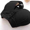 thumbnail image 6 of Gymayou Women Front Closure Wireless Bra No Underwire Comfort Senior Snap Closing Bra Breathable Everyday Sleep Bra Wide Strap Elderly Ladies Support Black#3 L, 6 of 6