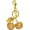 Gold, variant on Cherry Keychain Bag Charm - Cute Cherry Accessories for Women Purse Handbags Gift
