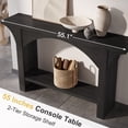 thumbnail image 5 of Tarnorci 55" Console Tables for Entryway Hallway, Living Room，	black, 5 of 5
