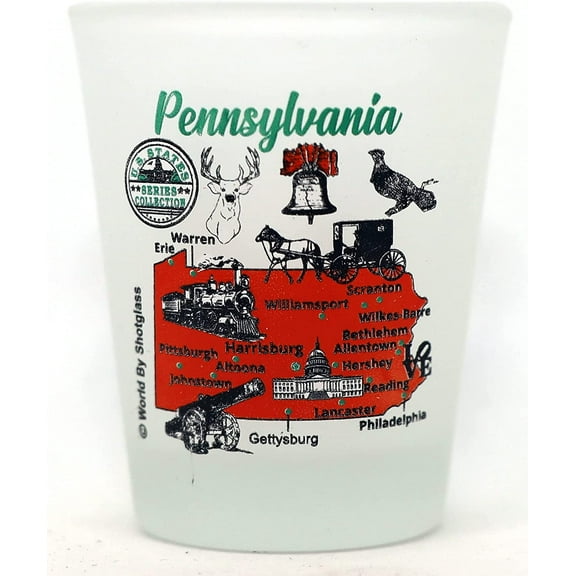 Pennsylvania US States Series Collection Shot Glass