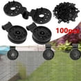 100pcs Shade Cloth Plastic Clips HeavyDuty Round Sunshade Net Fixing