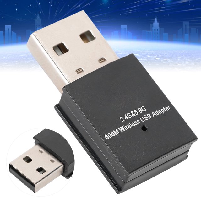 Tarjeta de red inalámbrica compatible con AP WiFi compartido simulado receptor WIFI 600M 24G 5G conexión estable de alta velocidad para ordenador portátil y PC
