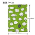 thumbnail image 3 of Rateoe Funny Sheep Doing Yoga Pattern Passport Holder Wallet Leather Mulit-purpose Travel Wallet Credit Cards Case ,Passport Cover for Women Men-6.5 in, 3 of 5