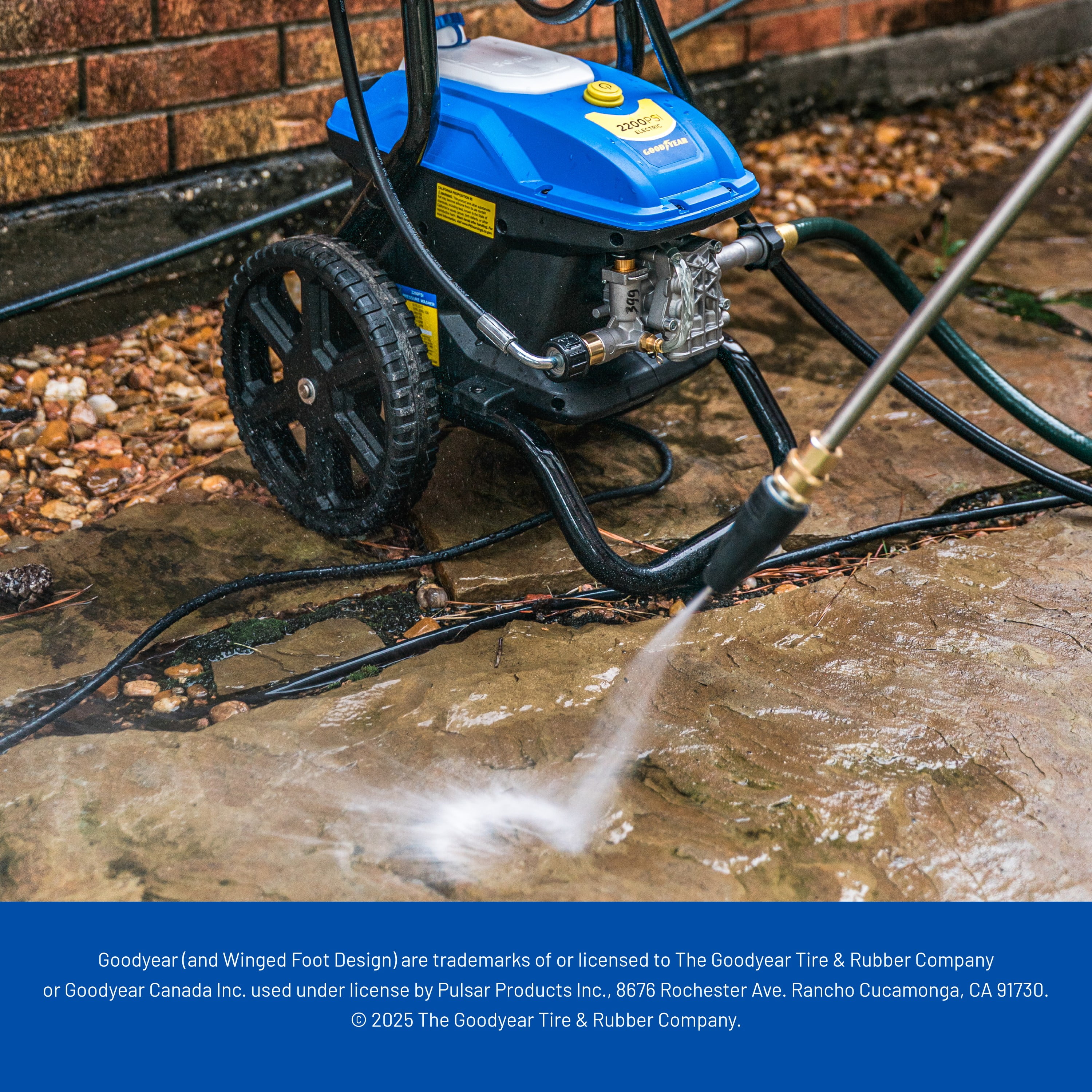 Goodyear 2200 PSI Vertical Electric Pressure Washer