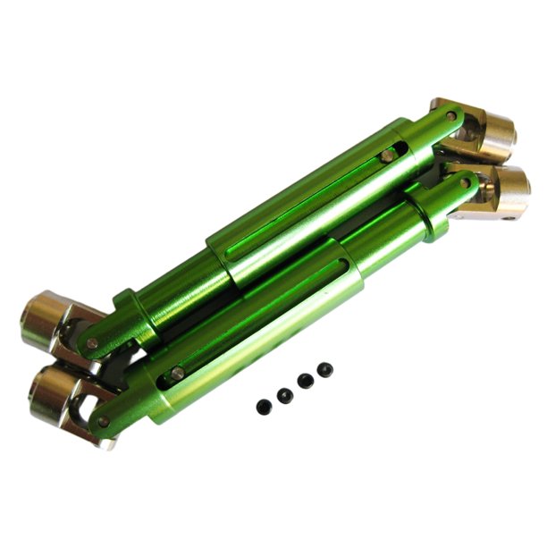 Tholdsy Junta de eje de transmisión Universal, 2 pack/lote, 106-138MM, para 1/10 AXIAL SCX10, nueva y junta de eje de transmisión Kits de construcción modelo Verde