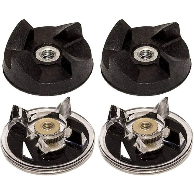 2 Spare Base Gears+2 Rubber Blade Gears Spare Mixer Replacement Parts, Suitable for The Replacement Parts of 250W Base Gear & Blade Gear Replacement for Magic Bullet Blender MB1001
