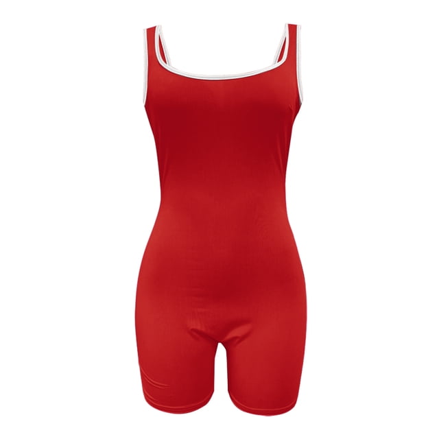 Baberdicy Combinaisons pour Femmes en Liquidation! T-Shirt Décontracté à Manches Courtes Imprimé Col en V Ample Rouge 1
