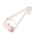 thumbnail image 2 of Qarigey Bolso transparente impermeable para estadio para mujer, bolsa transparente para llevar todos los elementos esenciales para eventos en Bolsas de mensajero y de hombro blanco, 2 of 6