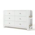thumbnail image 3 of Graco Read-with-Me 6 Drawer Chest with Bookshelves, White with Driftwood, 3 of 13