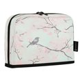 thumbnail image 2 of Standing Pencil Case with Base Large Capacity Stationery Pouch Pen Bag with Zipper for Women Men Pink Flower and Gray Bird, 2 of 7