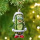 thumbnail image 4 of Mini Colgante de Pepino, Bonito Adorno Acrílico para Árbol de Navidad, Decoración Navideña Versátil, Acabado Brillante Transparente, Empaque de Regalo para Árbol de Coche, Símbolo de Tradición Festiv, 4 of 5