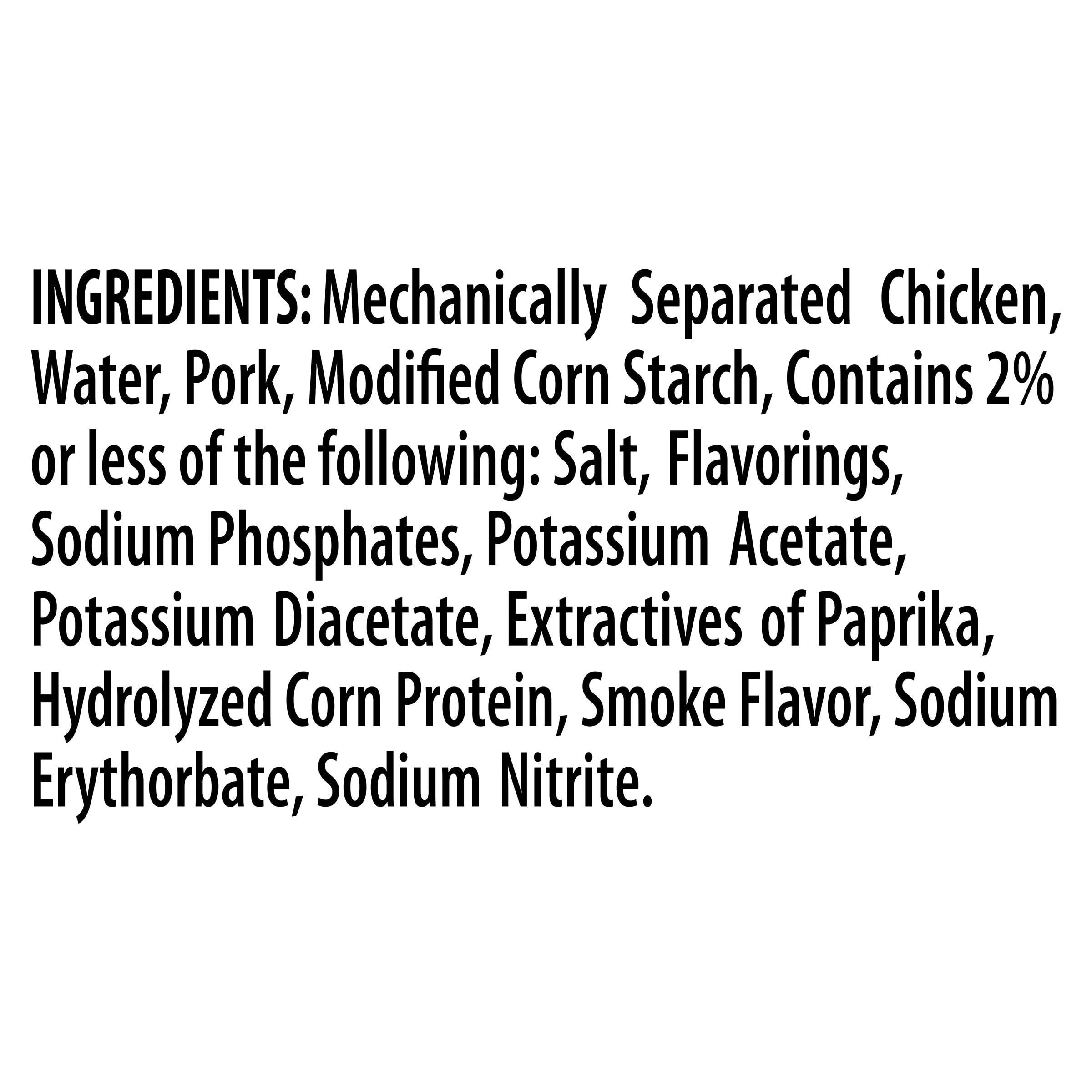 Fud Chicken & Pork Franks 40oz, Fully Cooked, Refrigerated