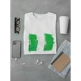 thumbnail image 3 of Brush Painted Nigeria Flag T-Shirt Men -Image by Shutterstock, Male 4X-Large, 3 of 4