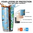 thumbnail image 7 of 20 Oz Kirky Hasky Dalmatian Coffee Tumbler Double Wall Insulated Stainless Steel Water Bottle | Metal Reusable Thermoses Flask with Cup Cap | Leak & Sweat Proof with Anti-Dust Lid, 7 of 7