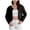 Black, variant on XMMSWDLA Women's Casual Cardigans Open Front Short Cardigan Button Long Sleeved Cropped Sweater Outwear