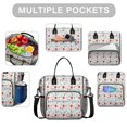 thumbnail image 2 of Pioneer Flower Floral Print Pattern Womens Lunch Box for Work,Insulated Large Lunch Bag,Leakproof Adult Lunch Bag for Work,Beach,Travel,Picnic,Camping, 2 of 6