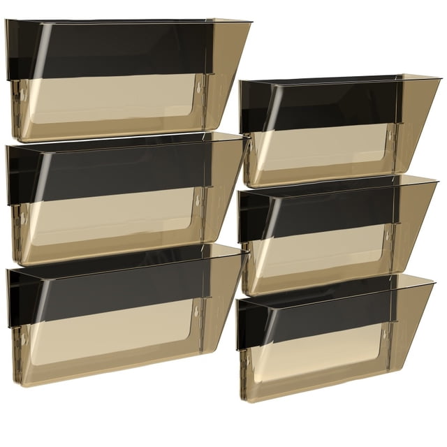 Storex Dossiers Muraux, Ensemble de 3, Lettre, Transparent (Caisse de 6 Ensembles)