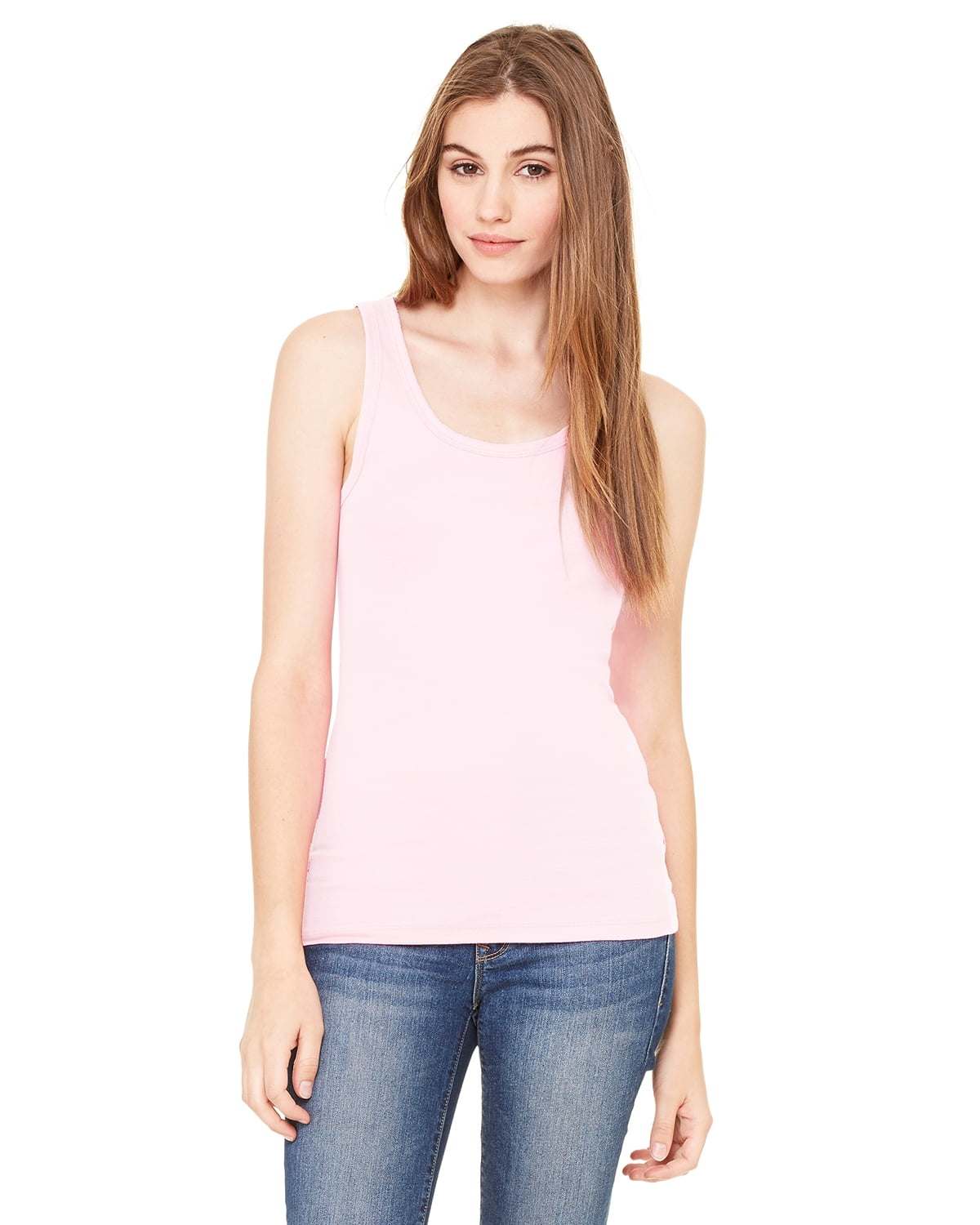Women's Sheer Fitted Rib Tank Top