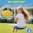 thumbnail image 5 of 3 in 1 Metal Swing Set Outdoor , SHINPT Toddler Swing Set for Backyard, Tall Swing Set with Slide, Saucer Swing Seat, Belt Swings Seat, Heavy Duty Swing Set for kids, Kids Playset Outdoor, 5 of 8