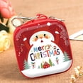 thumbnail image 1 of 2 piezas Accesorios navideños Mini monedero Monedero portátil Latas de galletas navideñas Bolas de hojalata navideñas, 1 of 5