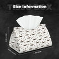 thumbnail image 6 of Lsque Dachshund Dog Printed Long Tissue Box Cover Holder, Facial Paper Organizer Dispenser,Triangle with Bottom Belt, PVC Leather Decorative Organizer, 6 of 9