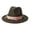 Green, variant on Bohemian Flat Brim Fedora Hat for Women Men: Colorful Woven Ribbon Tassel Wide Brim Panama Hat - for Casual Outing