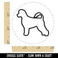 thumbnail image 2 of Portuguese Water Dog Outline Self-Inking Rubber Stamp Ink Stamper - Green Ink - Small 3/4 Inch, 2 of 7