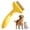 Lemon Yellow, variant on Dematting Comb for Dogs and Cats, Undercoat Rake Pet Brush for Long Hair, Dual-Sided Pet Grooming Brush Removes Tangles Knots and Loose Fur, Deshedding Grooming Tool (Lemon Yellow)