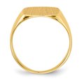 thumbnail image 2 of 14k Yellow Gold 15.0x13.5mm Mens Signet Ring Man   For Dad Mens  For Him, 2 of 9