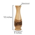 thumbnail image 5 of Nature Vintage Natural Bark Rustic Décor 12-inch Mango Tree Wood Flower Vase, 5 of 5