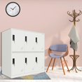 thumbnail image 6 of MECOLOR 4, 6, 9 Door Metal Office Storage Locker Cabinet, Gym School and Home Locker,Metal Locker Storage for Employee Staff or Workers(Full White,6D), 6 of 13