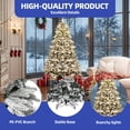 thumbnail image 4 of ModFusion 7ft Pre-Lit Snow Flocked Artificial Hinged Canaan Fir Christmas Tree with 330 Color-Changeable Lights, 4 of 5