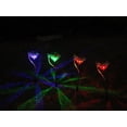 thumbnail image 4 of Juego de 4 luces solares, luces solares en forma de diamante de acero inoxidable que cambian de color para exteriores Adepaton QH-285, 4 of 7