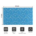 thumbnail image 5 of Blue Christmas Snowflake Pattern Door Rugs,Washable Non Slip Door Mats Indoor,Decorative Door Mats,Entry Mat Indoor for Entrance,Bedroom,Kitchen,Bathroom,17"x30", 5 of 6