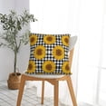 thumbnail image 5 of Pofeuu Sunflowers Print Double-sided plush pillowcase Square Throw Pillow Covers Pillows Cover for Living Room Bedroom Sofa Couch Cushion Cover（No pillow core）-20"x20", 5 of 7