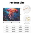 thumbnail image 2 of Lsque Colorful Jellyfish Abstract Print Wall Art – Decorative Picture for Living Room, Bedroom, and Office (Horizontal), 2 of 6