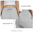 thumbnail image 7 of FEDTOSING Women's Sweatpants Cotton Jogger Female Drawstring with Pockets Light Gray,up to 2XL, 7 of 7