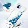 thumbnail image 3 of Slim Fit Phone Case for Samsung Galaxy A04E, Case for Galaxy M04, Case for Galaxy F04,Glitter Liquid Quicksand Effect Silicone Soft TPU Case for Galaxy A04E/M04/F04,LSWT Blue, 3 of 12