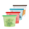 thumbnail image 5 of Bolsas selladas al vacío. Bolsas Reutilizables de Silicona para Almacenamiento de Alimentos, Frutas, Verduras y Carnes (4 Piezas) (Entrega de Colores Aleatorios) (1500ml) ER, 5 of 5