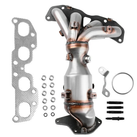 Boat Exhaust Manifolds Catalytic Converter for Nissan Altima 2007-2013 2.5L Exhaust Manifold 4-Cylinder High Flow Cats 674-933 (OE Replace:14002-JA91E) ()