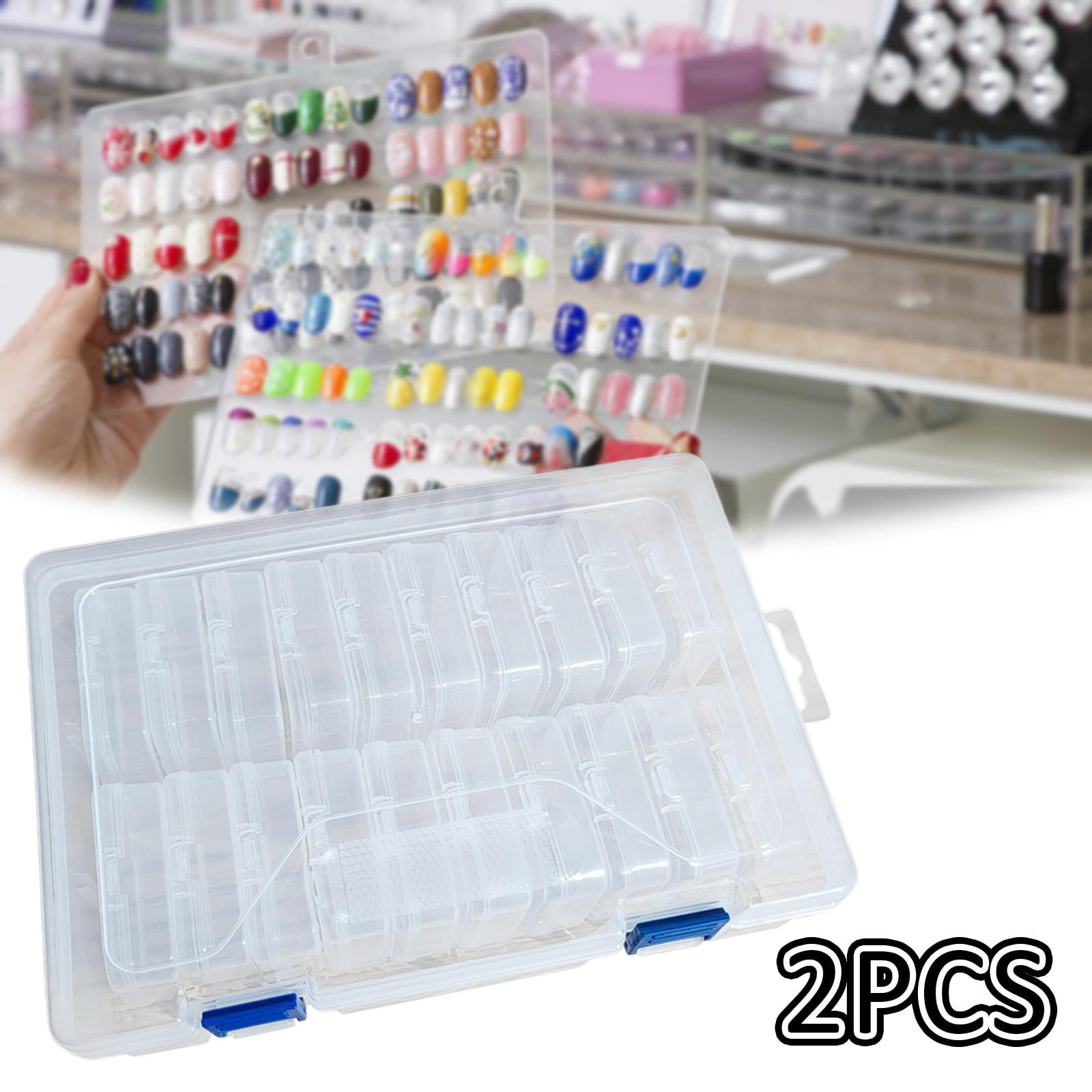 Nishiyuenyi Jewelry Bead Organizer Storage Boxes,Storage Boxes,Craft Storage for Small Items 6.5cmx4.5cmx2cm