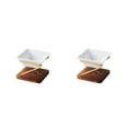 thumbnail image 4 of Guardoinrt Exquisite Craft Oil Burner - Handmade Soap And Wax Melting Essential Oil Candle Holder Home Square 4 2Set, 4 of 6
