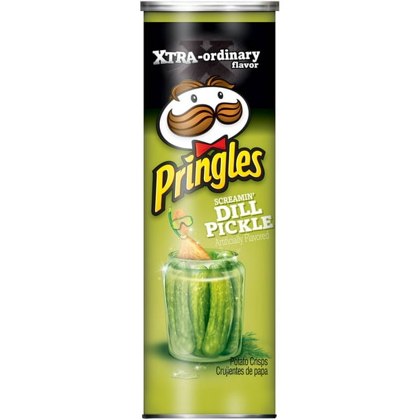 Pringles Screamin' Dill Pickle Potato Crisps, 5.5 Oz.